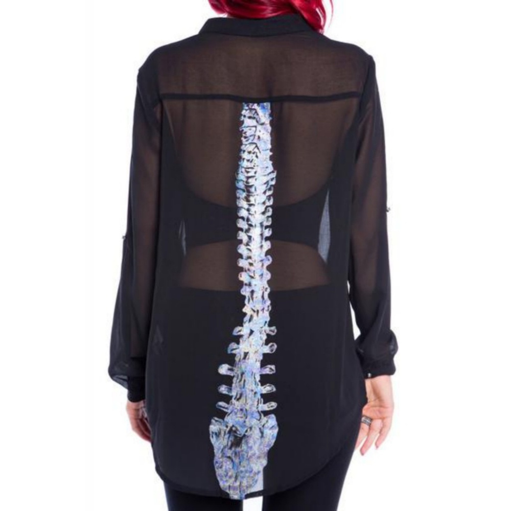 Nwt iron fist spine blouse